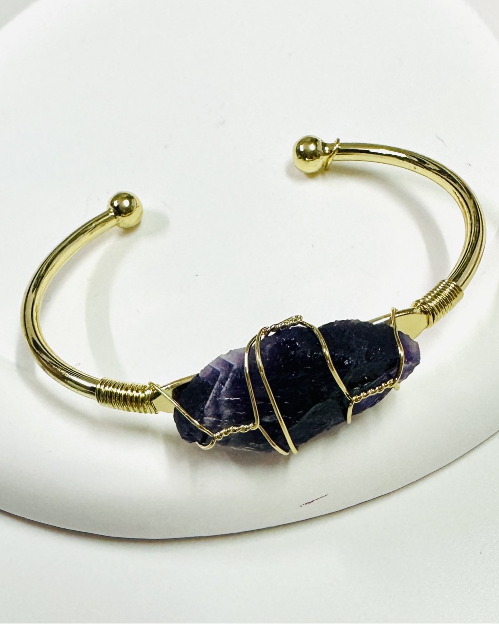 Simple Purple Stone Bracelet