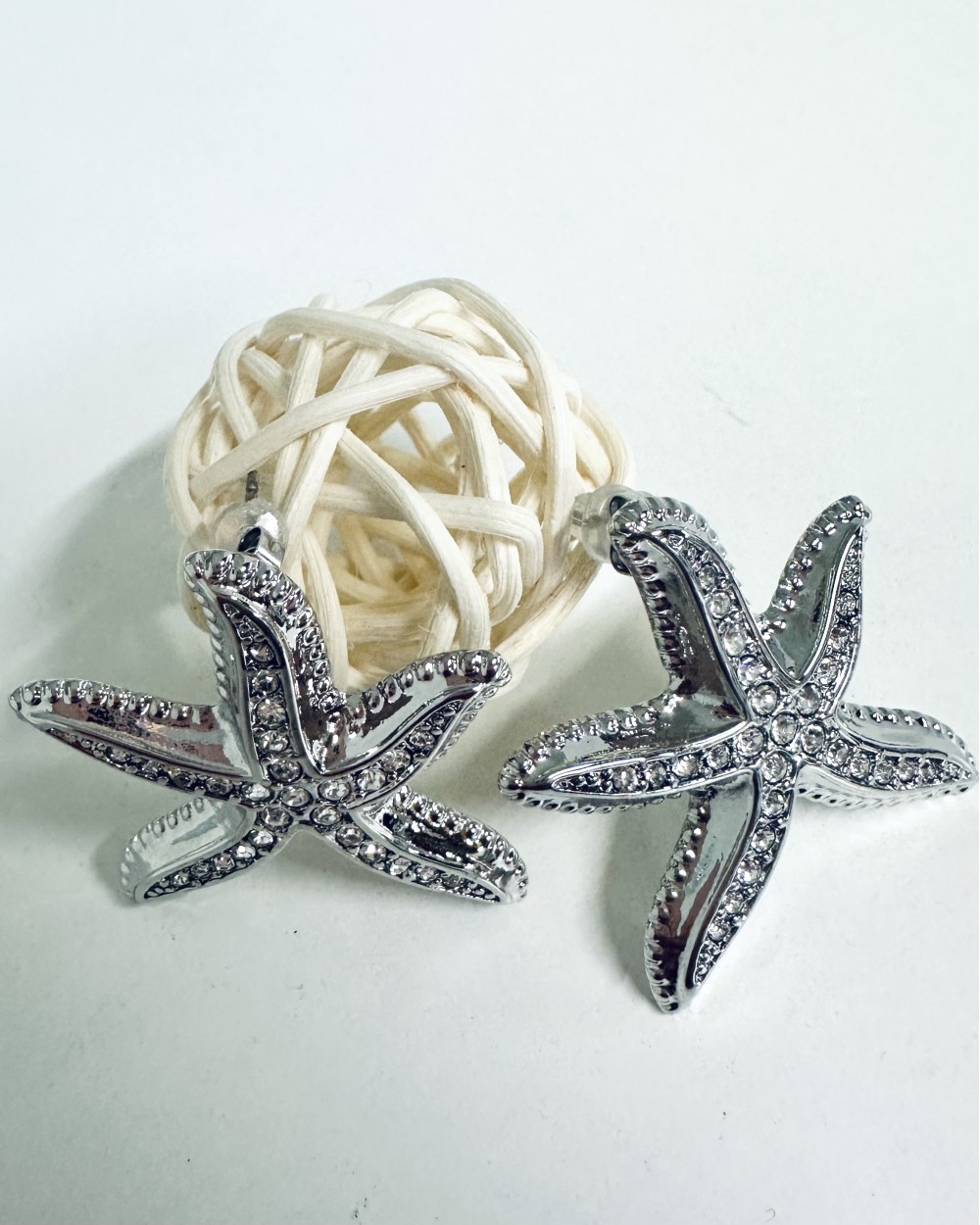 SILVER STAR EARRING