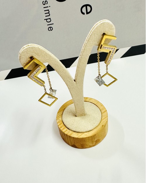 GOLDEN LONG EARRING