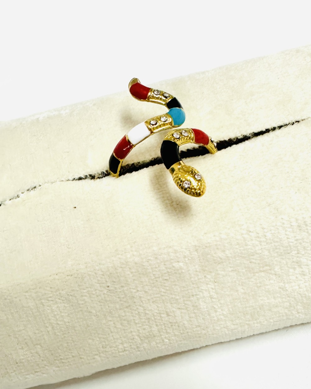 COLOURFUL SNAKE RING
