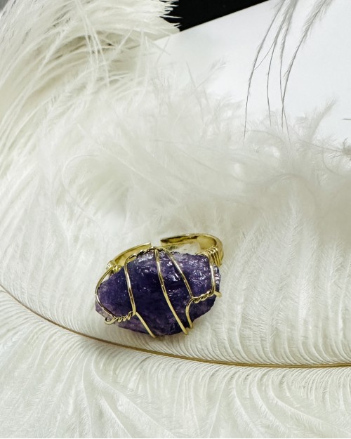 PURPLE STONE RING