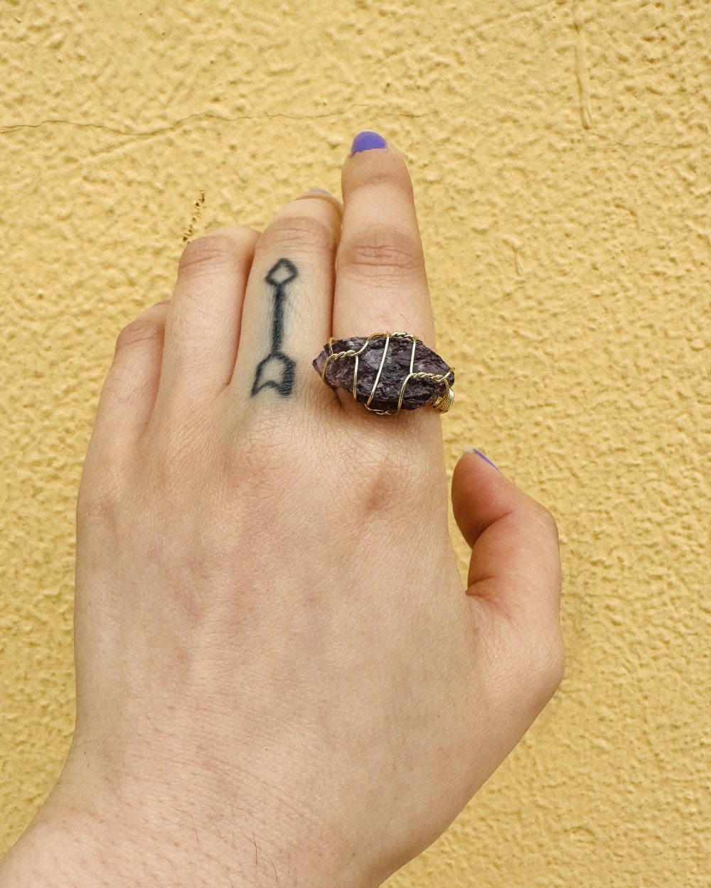 PURPLE STONE RING