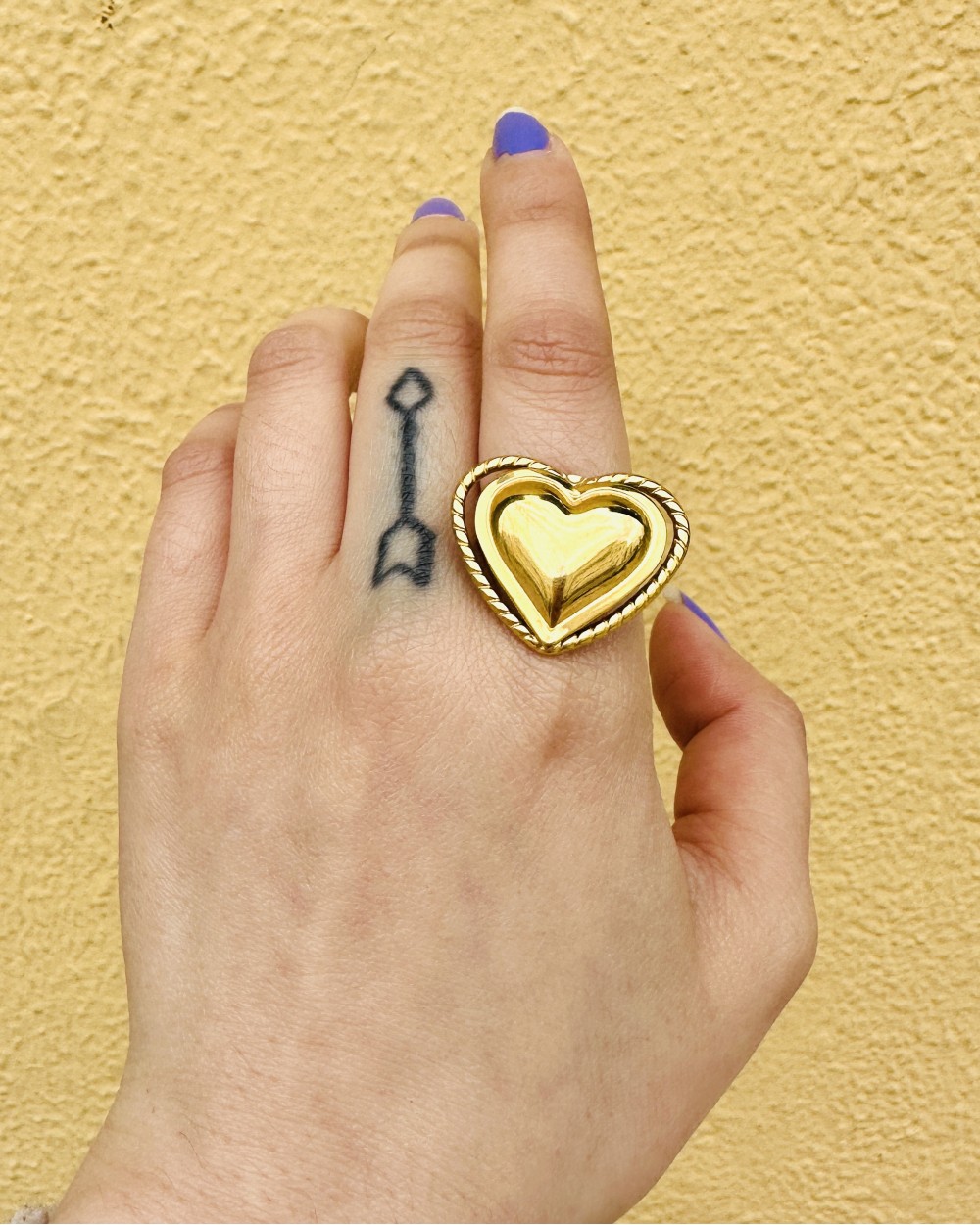 GOLDEN HEART RING