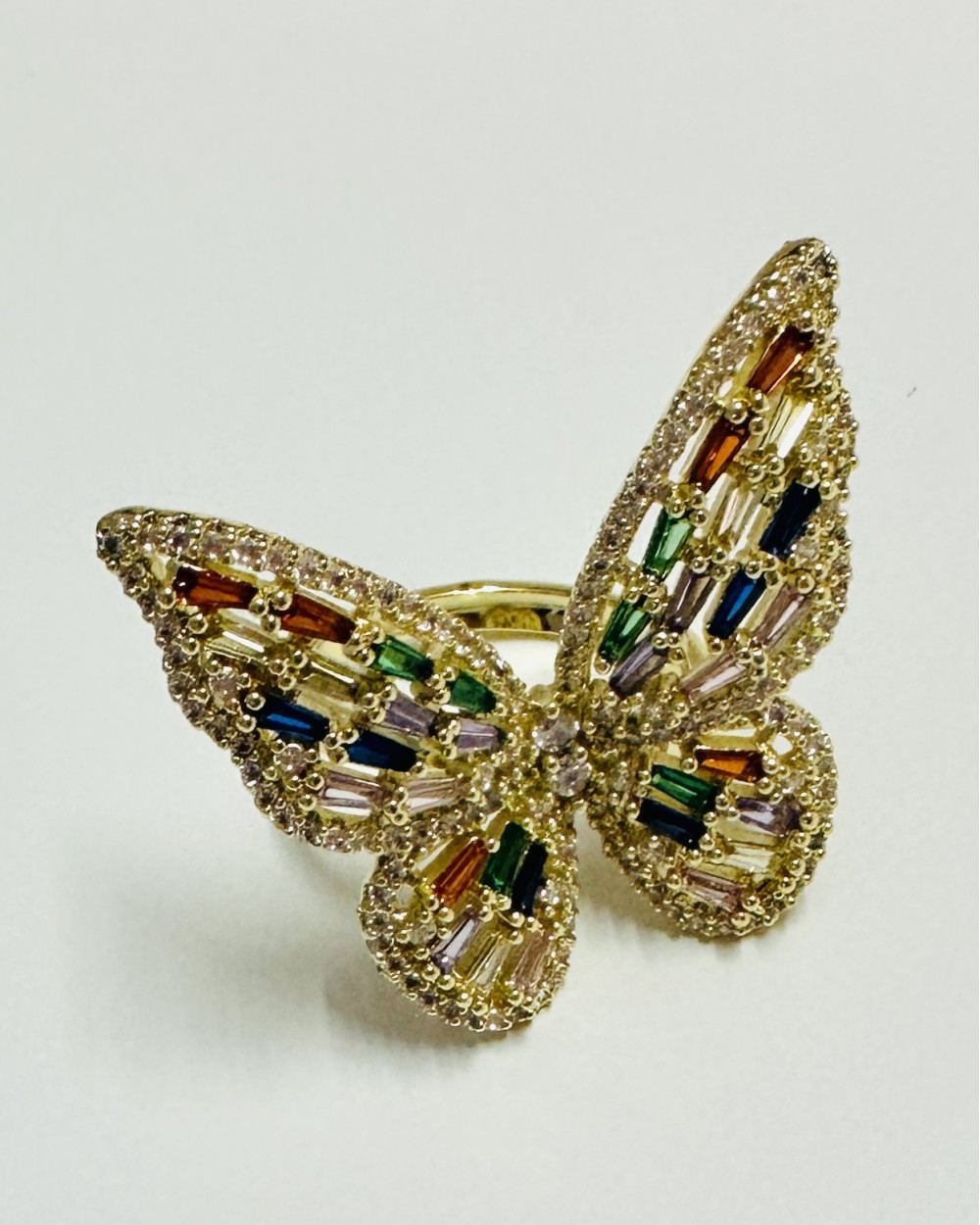 SHINY GOLDEN BUTTERFLY RING